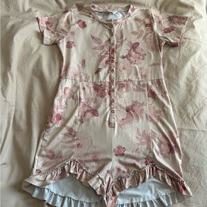 Joyfolie Pink Floral jumper hem